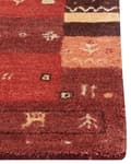 Miniatyrbild 6 av 7: Gabbeh Matta Röd Ull 80 x 150 cm Tjock Tät Lugg Traditionellt Rustikt Mönster Stuga Bondgård Stil