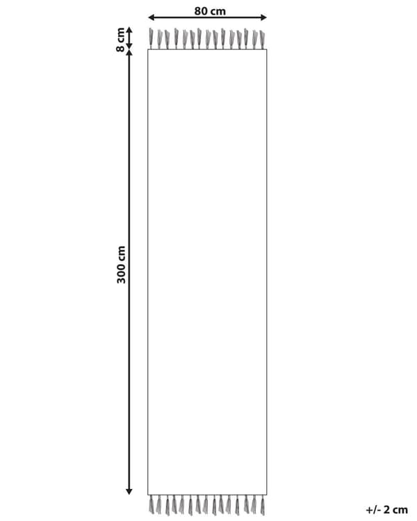Matto monivärinen 80 x 300 cm villa hapsut Kelim suorakulmio geometrinen kuvio käsintehty boho