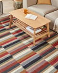 Pikkukuva 2 / 7: Matto monivärinen 160 x 230 cm villa Kelim hapsut suorakulmio käsintehty itämainen boho