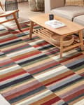 Miniatyrbilde 2 av 7: Teppe Kelim Flerfarget Ull Bomull 200 x 300 cm Kelim Håndvevd Dusker Geometrisk mønster Boho Tilbehør Dekorativt Stue Soverom