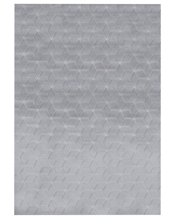 Fluffy Gulvtæppe Grå Pels 160 x 230 cm Blødt Luv Tæppe til Soveværelse Moderne Pelstæppe Tilbehør til Stuen Ryatæppe Tæppe under Sofabord