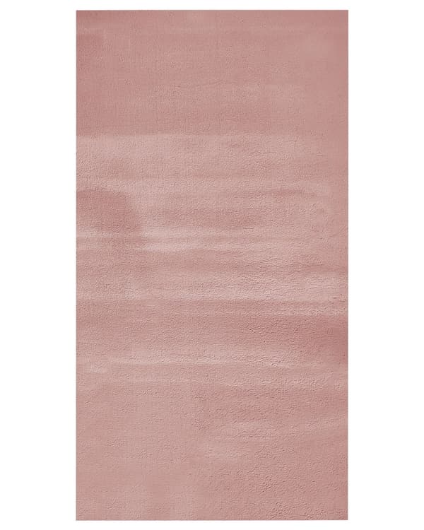 Fluffy Gulvtæppe Lyserød Pels 80 x 150 cm Blødt Luv Tæppe til Soveværelse Moderne Pelstæppe Tilbehør til Stuen Ryatæppe Dekoration