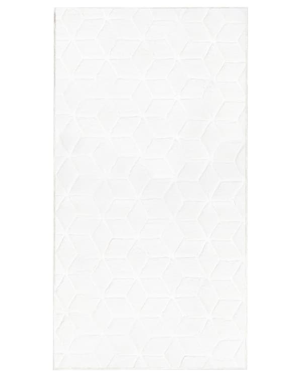 Fluffy Gulvtæppe Hvid Pels 80 x 150 cm Blødt Luv Tæppe til Soveværelse Moderne Pelstæppe Tilbehør til Stuen Ryatæppe Dekoration