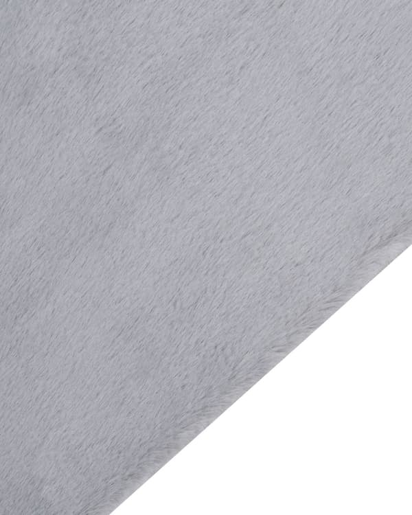 Fluffy Gulvtæppe Grå Pels 80 x 150 cm Blødt Luv Tæppe til Soveværelse Moderne Pelstæppe Tilbehør til Stuen Ryatæppe Dekoration
