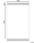 Pikkukuva 3 / 7: Matto monivärinen 200 x 300 cm villa puuvilla hapsut itämainen kuvio Kelim käsintehty boho