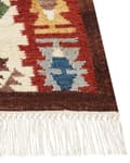 Pikkukuva 6 / 7: Matto monivärinen 200 x 300 cm villa puuvilla hapsut itämainen kuvio Kelim käsintehty boho