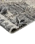 Miniatyrbillede 7 af 7: Kelimtæppe Grå Uld 200 x 300 cm Fladvævet Løs Gulvtæppe til Børneværelse Mønstret Håndvævet Orientalsk Tæppe til under Spisebord Tilbehør