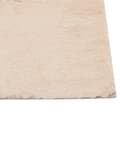 Miniatyrbild 6 av 6: Matta Kaninpäls Fuskpäls Beige 80 x 150 cm Mjuk Shaggy Hög Lugg Vardagsrum Sovrum