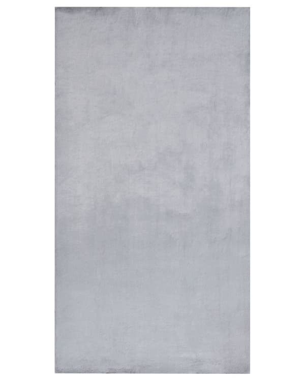 Matta Kaninpäls Fuskpäls Grå 80 x 150 cm Mjuk Shaggy Hög Lugg Vardagsrum Sovrum