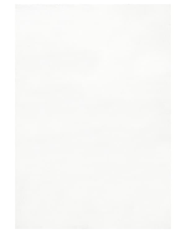 Matta Kaninpäls Fuskpäls Vit 160 x 230 cm Mjuk Shaggy Hög Lugg Vardagsrum Sovrum