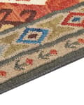 Miniatyrbild 5 av 7: Ullmatta Flerfärgad 200 x 300 cm Handvävd Kelim Matta Rustik Orientalisk Design