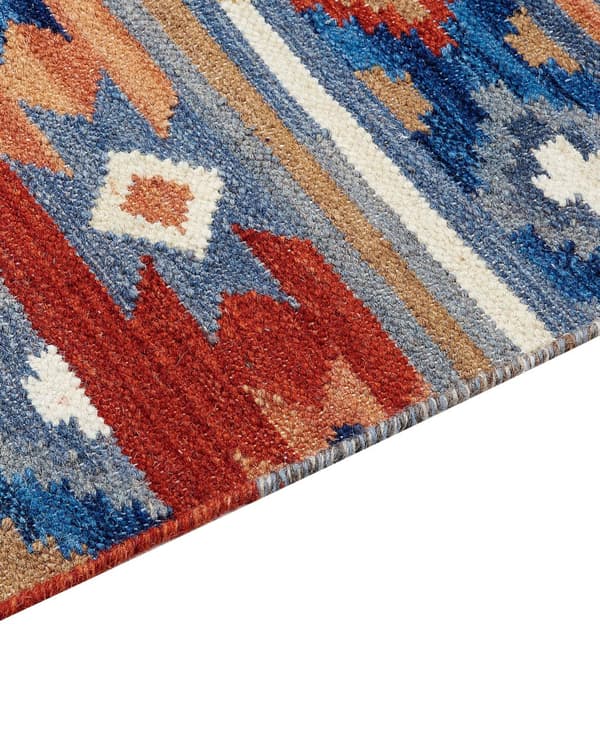 Kelim Ullmatta Flerfärgad 200 x 300 cm Handvävd Etniskt Motiv Rustik Orientalisk Design