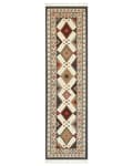 Miniatyrbild 4 av 7: Ullmatta Flerfärgad 80 x 300 cm Handvävd Kelim Matta Rustik Orientalisk Design