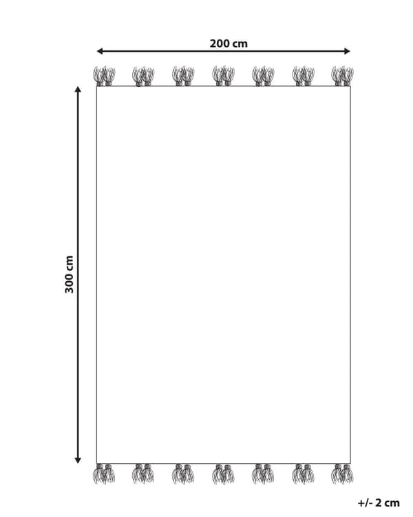 Teppe Grå Ull Bomull 200 x 300 cm Kelim Håndvevd Lappemønster Dusker Boho Dekorativt Stue Soverom
