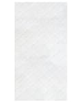 Miniatyrbilde 4 av 7: Kunstpelsteppe imitert pels hvit kunstig polyesterpels 80 x 150 cm mykt, lurvet teppe med høy luv og spaliermønster