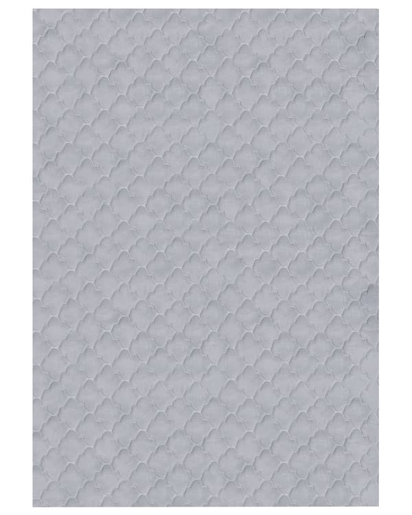 Teppe av imitert kaninpels grå kunstig polyesterpels 160 x 230 cm mykt, lurvet teppe med høy luv og spaliermønster