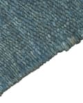 Miniatyrbillede 5 af 7: Gulvtæppe Blå Jute 160 x 230 cm Rektangulær Gulvtæp med Frynser Fladvævet Løs Korthåret Tæppe til under Sofabord Soveværelse Entre