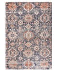 Pikkukuva 4 / 8: Matto sininen punainen 140 x 200 cm puuvilla polyesteri suorakulmio itämainen kuvio retro