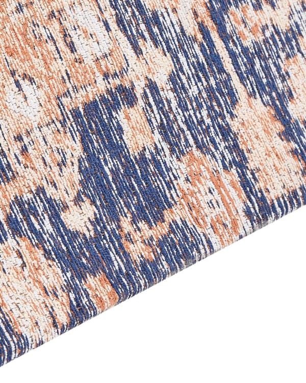 Teppe Blå Rød Bomull 200 x 300 cm Rektangulært Orientalsk mønster Boho stil Gang