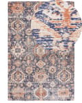 Miniatyrbild 1 av 8: Matta Blå och röd bomull 200 x 300 cm Rektangulär Orientalisk mönstrad Boho-stil Hall