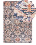 Miniatyrbild 1 av 8: Matta Blå och röd bomull 140 x 200 cm Rektangulär Orientalisk mönstrad Boho-stil Hall