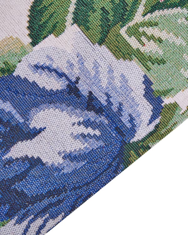 Teppe Flerfarget bomull 200 x 300 cm Blomstermønster Flatvevd Jacquardvevd Stue Soverom Soverom Tradisjonell Boho