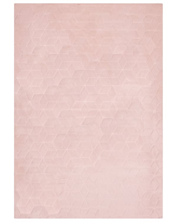 Fluffy Gulvtæppe Lyserød Pels 160 x 230 cm Blødt Luv Tæppe til Soveværelse Moderne Pelstæppe Tilbehør til Stuen Ryatæppe Tæppe under Sofabord