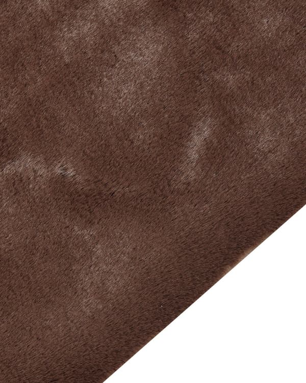 Fluffy Gulvtæppe Brun Pels 80 x 150 cm Blødt Luv Tæppe til Soveværelse Moderne Pelstæppe Tilbehør til Stuen Ryatæppe Dekoration