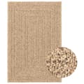 Miniatyrbilde 1 av 9: vidaXL Teppe ZIZUR 200x290 cm jute-utseende innendørs og utendørs