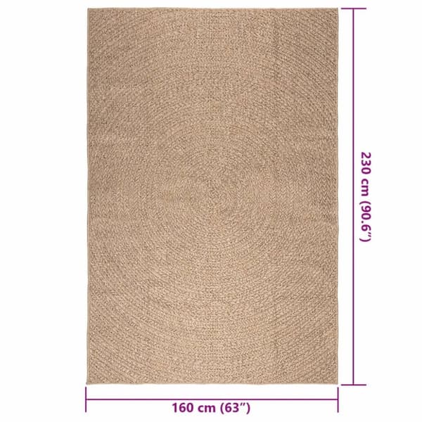 vidaXL Matta ZIZUR 160x230 cm jutelook inomhus och utomhus