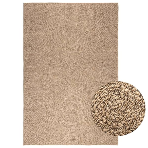 vidaXL gulvtæppe 160x230 cm jute-look indendørs og udendørs