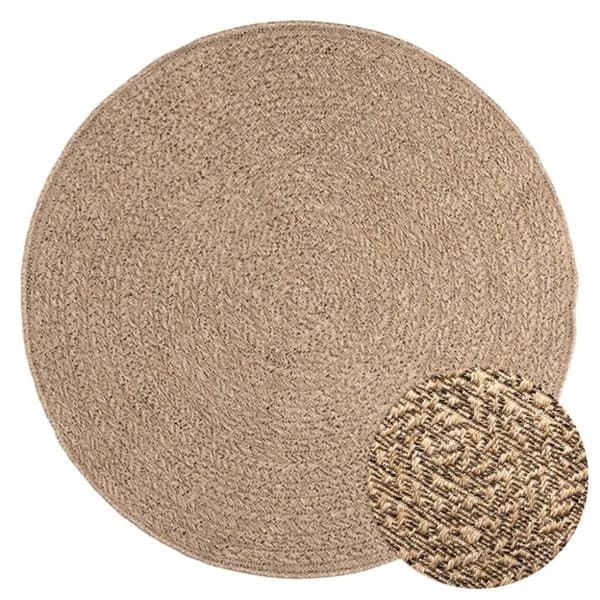 vidaXL Teppe ZIZUR 120 cm jute-utseende innendørs og utendørs