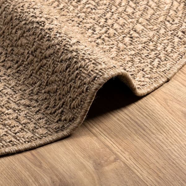 vidaXL gulvtæppe 160 cm jute-look indendørs og udendørs