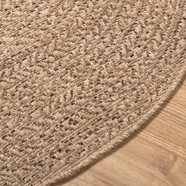 vidaXL gulvtæppe 160 cm jute-look indendørs og udendørs