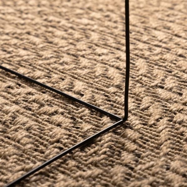 vidaXL Teppe ZIZUR 200x290 cm jute-utseende innendørs og utendørs