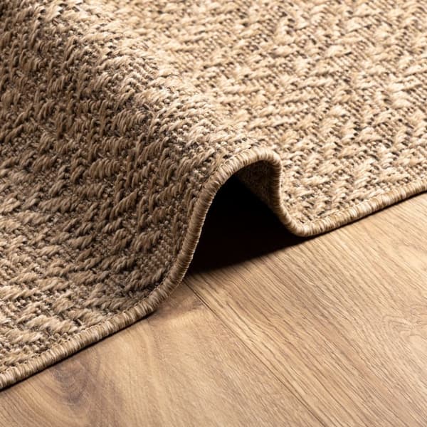 vidaXL Teppe ZIZUR 200x290 cm jute-utseende innendørs og utendørs