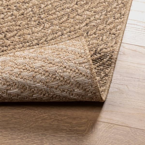 vidaXL Teppe ZIZUR 200x290 cm jute-utseende innendørs og utendørs