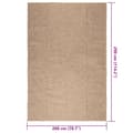 Miniatyrbilde 9 av 9: vidaXL Teppe ZIZUR 200x290 cm jute-utseende innendørs og utendørs