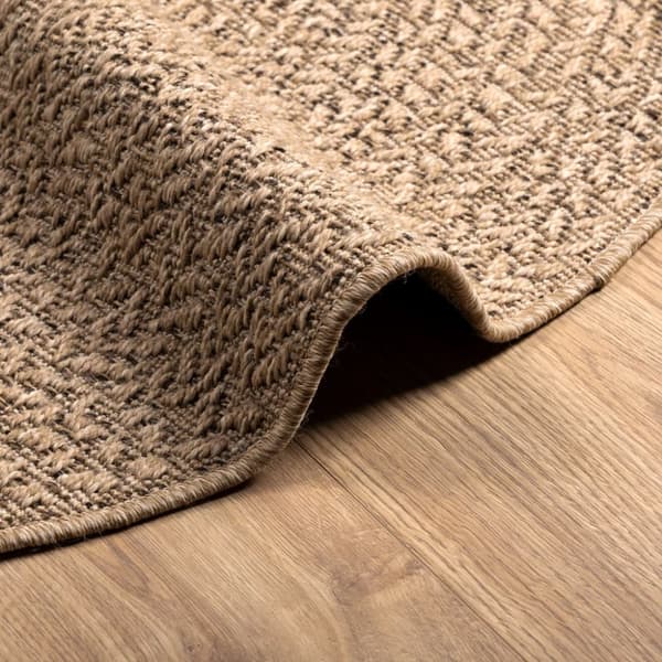 vidaXL gulvtæppe 90 cm jute-look indendørs og udendørs