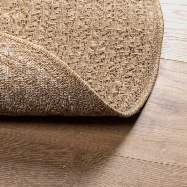 vidaXL gulvtæppe 90 cm jute-look indendørs og udendørs