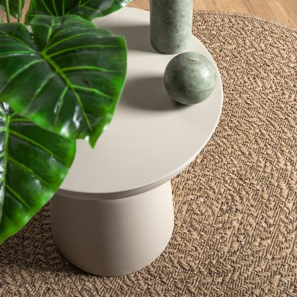 vidaXL gulvtæppe 90 cm jute-look indendørs og udendørs