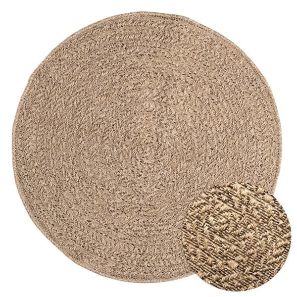 vidaXL gulvtæppe 90 cm jute-look indendørs og udendørs