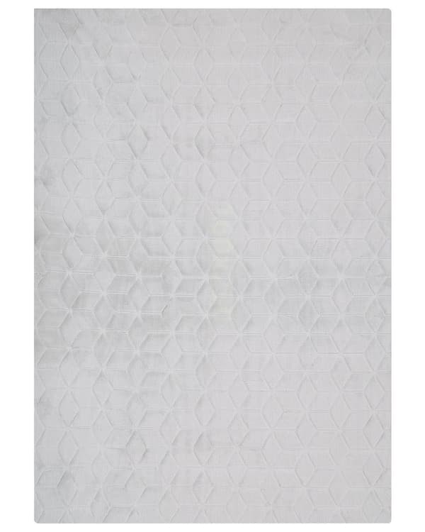 Matto mintunharmaa 160 x 230 cm jäniksen tekoturkis pörröinen kuvioitu suorakulmio moderni