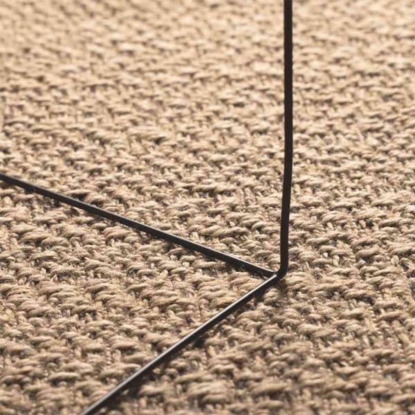 vidaXL Teppe ZIZUR 120x170 cm jute-utseende innendørs og utendørs