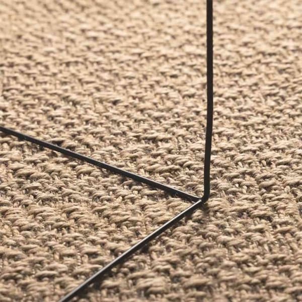 vidaXL Teppe ZIZUR 160x230 cm jute-utseende innendørs og utendørs