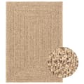 Miniatyrbilde 1 av 9: vidaXL Teppe ZIZUR 160x230 cm jute-utseende innendørs og utendørs