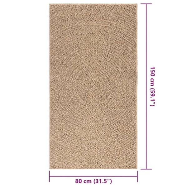 vidaXL Matta ZIZUR 80x150 cm jutelook inomhus och utomhus