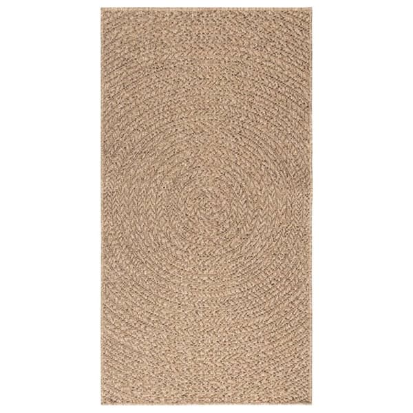 vidaXL gulvtæppe 80x150 cm jute-look indendørs og udendørs