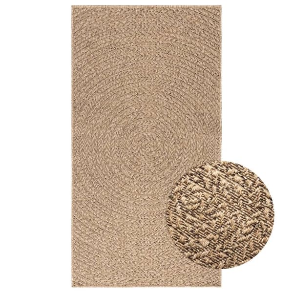 vidaXL gulvtæppe 80x150 cm jute-look indendørs og udendørs