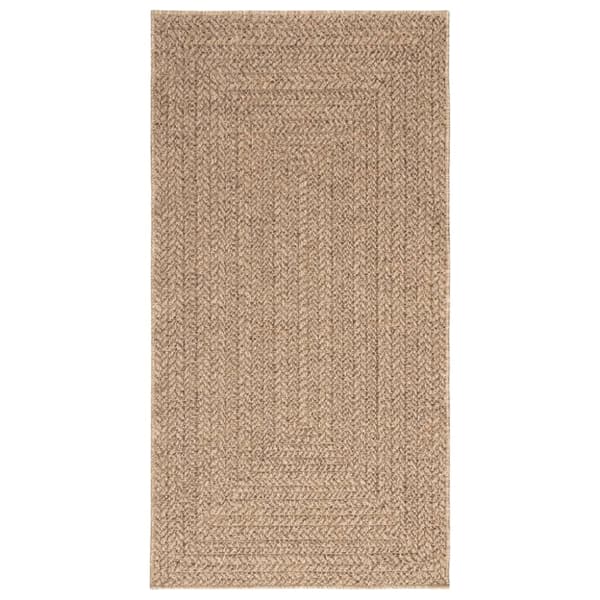 vidaXL gulvtæppe ZIZUR 80x150 cm jute-look indendørs og udendørs